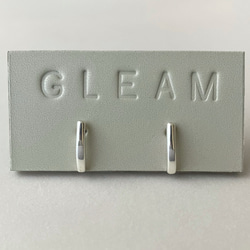 大人シンプル　follow カーブバーピアス　シルバー950 10枚目の画像