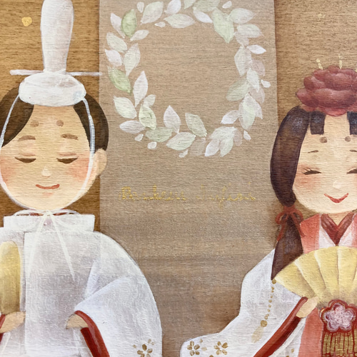 トールペイントのお雛様 絵画 アトリエ ユニヴェール 通販 17197547