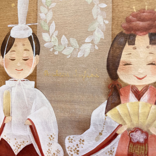 トールペイントのお雛様 絵画 アトリエ ユニヴェール 通販 17197547