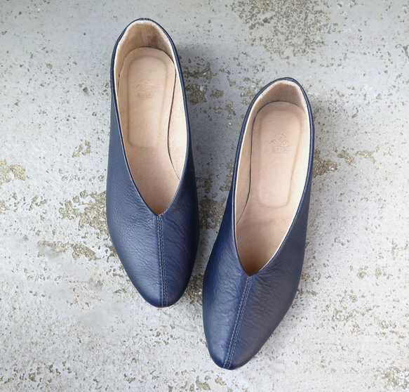 特輯【深靛藍！ ] 靛藍真皮高跟鞋❄︎日本製❄︎ 第1張的照片