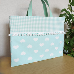 ハンドメイド レッスンバッグ ギンガムチェック ピンク b18c17cb04f1ae4b875256fb1344e6