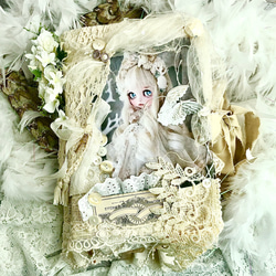 アンティーク調/レースたっぷりジャンクジャーナル雑記帳『天使の花園