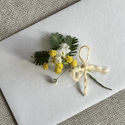 ドライフラワーミニ花束♡メッセージカード.結婚式席札など用途多様 4枚目の画像