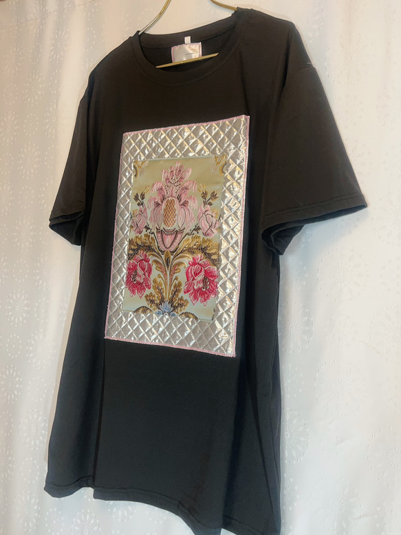 Quilting jacquard design T-shirt 4枚目の画像