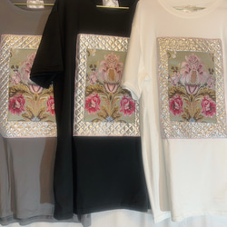 Quilting jacquard design T-shirt 2枚目の画像