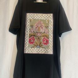 Quilting jacquard design T-shirt 3枚目の画像