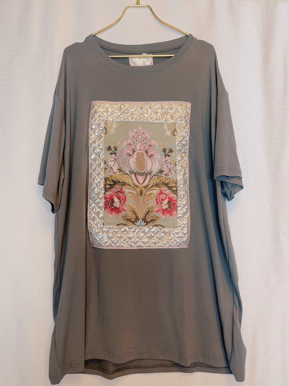 Quilting jacquard design T-shirt 17枚目の画像