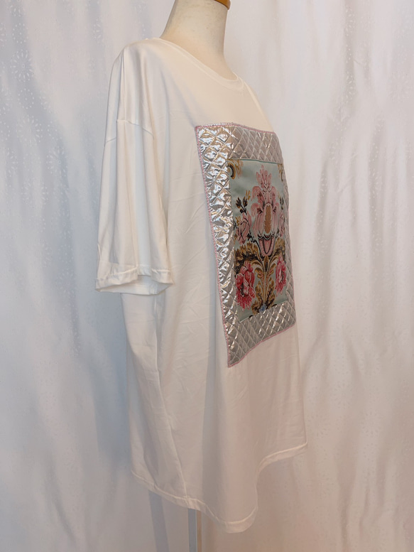 Quilting jacquard design T-shirt 13枚目の画像