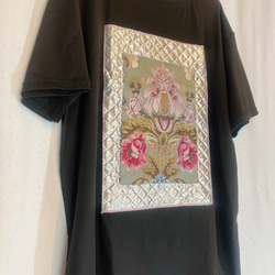 Quilting jacquard design T-shirt 5枚目の画像