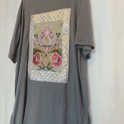 Quilting jacquard design T-shirt 19枚目の画像