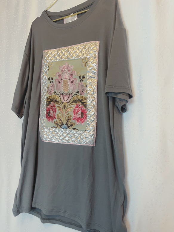 Quilting jacquard design T-shirt 19枚目の画像