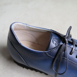【~染工手工~】經典設計，高品質真皮！ EMA 運動鞋/染色海軍藍 第7張的照片