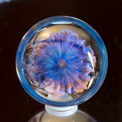 月の花 ボロシリケイトガラス オーバルマーブル mfm6 9枚目の画像