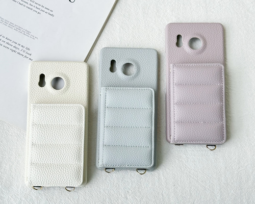 ダウン風 Xperia 10VII ケース AQUOS Pixel 10 スマホショルダー