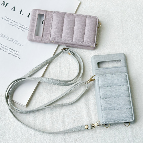 ダウン風 Xperia 10VII ケース AQUOS Pixel 10 スマホショルダー