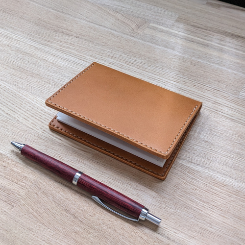 カスタム品】レザーA7ノートカバー (バタフライストッパー付) ブック