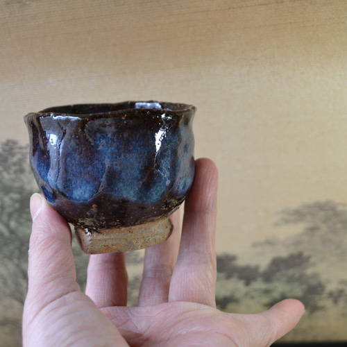 コレクション！】◇徳利酒器セット(鬼萩コスモブルー)ハート
