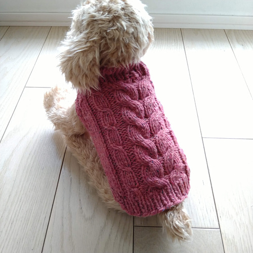 ☆ MA様 犬服ハンドメイドセーター ☆ ☆ M.A様 ハンドメイド犬セーター ☆