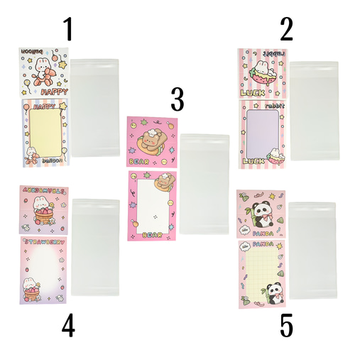 1セット】梱包資材☆ヘッダー+台紙+OPP袋(3点) [全5種] ギフトボックス