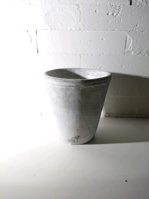 ●数量限定● ”シレネ　ユニフローラ　バリエガータ　アッシュグレー鉢/受け皿セット"　観葉植物　インテリア　おしゃれ 7枚目の画像