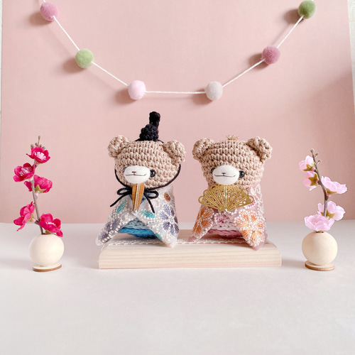 あみぐるみ　ひな祭りくまさん３ Crochet] How to Crochet Hina Dolls and Daisama Dolls③🎎Girls