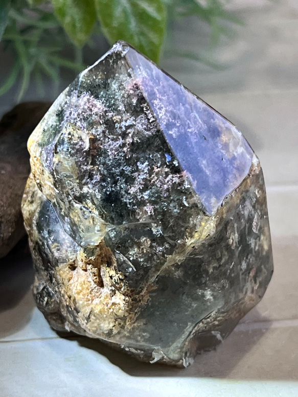 原生林のガーデンクォーツ✴︎　ポリッシュ　ポイント　苔入り水晶　クリスタル　原石 4枚目の画像