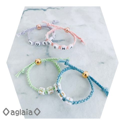 新生児用☆ベビーミサンガ 双子ちゃん用2本セット 雑貨・その他 aglaia