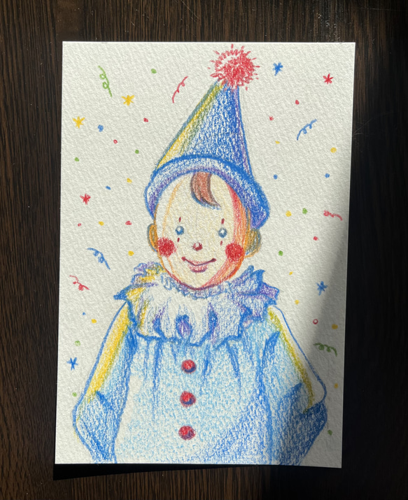 手描きイラスト 【ピエロ】 イラスト 前田 通販 17199706｜Creema