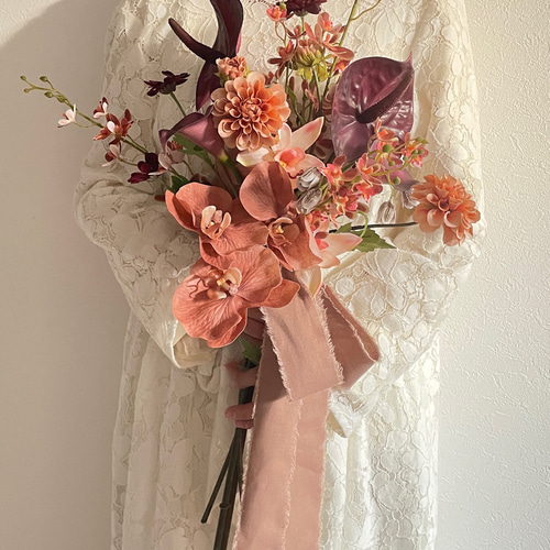 カラーとアマランサスのbouquet*アーティフィシャルフラワー カラーとアマランサスのbouquet*アーティフィシャルフラワー
