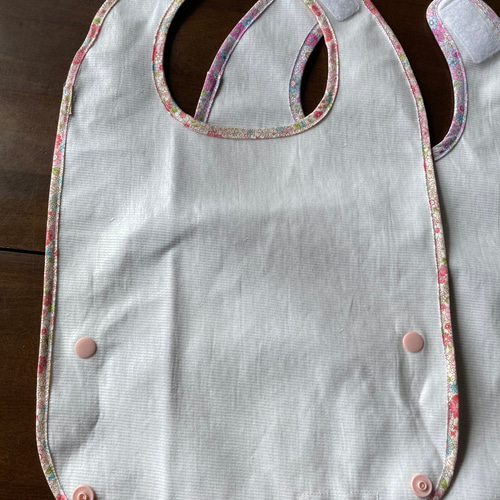 2wayお食事エプロン 防水ラミネート加工パイル生地使用 離乳食