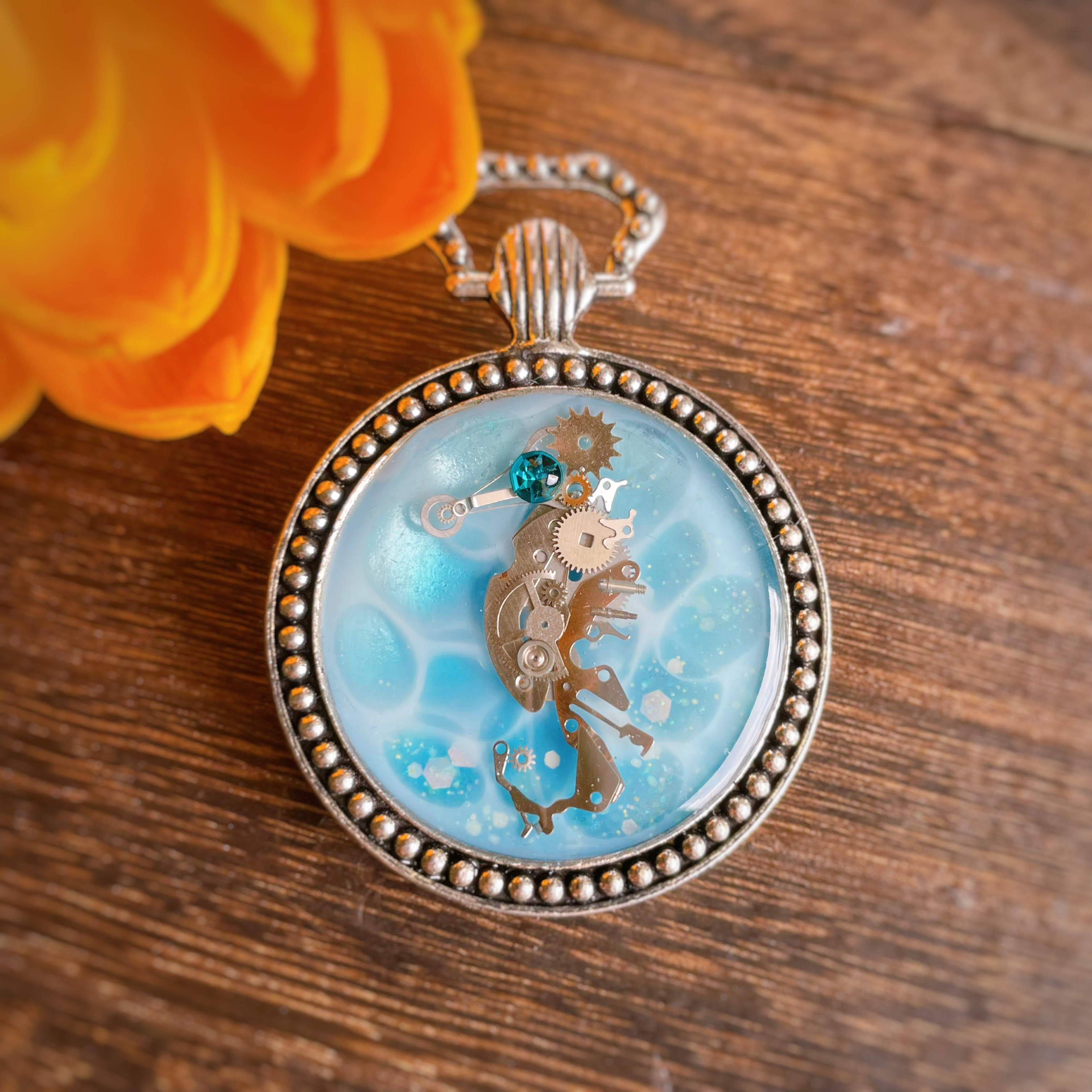 タツノオトシゴ　スチームパンク   バッグチャーム