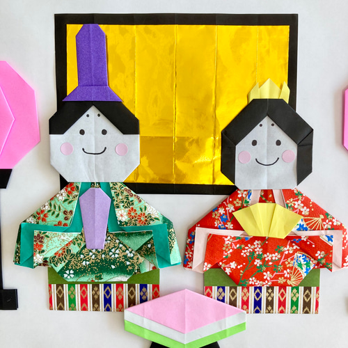 折り紙 ひなまつり 桃の節句 壁面飾り その他素材 miko origami 通販