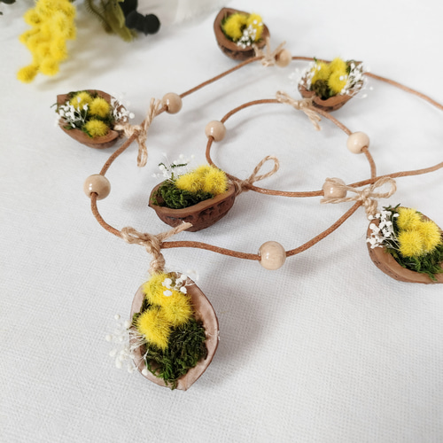 ミモザとクルミのガーランド ⓐ ガーランド sweet home 通販 17200376