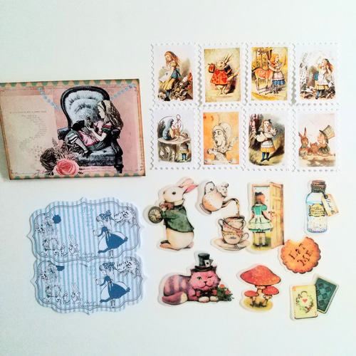 A5サイズ◇不思議の国のアリスのファイルブック①◇アリスの紙