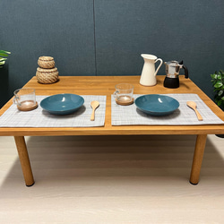 送料無料】 ローテーブル 八角形 90cm 杉 ナチュラル 棚付き ロー