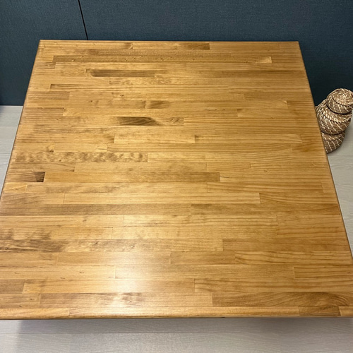 送料無料】 ローテーブル 正方形 90cm パイン エボニー