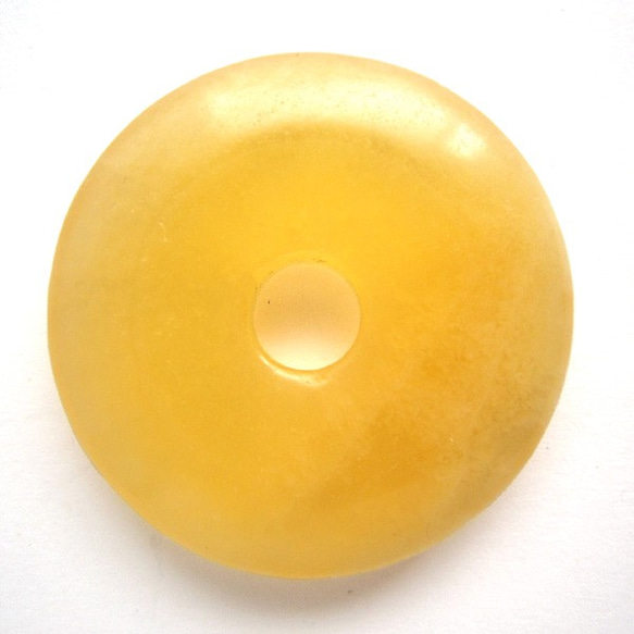 【存貨有限！ ] [再次上架] 天然石材零件豌豆盤文石甜甜圈形狀 timy-pd-21 約 35 毫米 第2張的照片