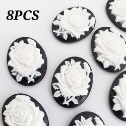 437♡クッション　チャーム　アンティーク　薔薇　材料　パーツ　珈琲染め　NEW 薔薇 ゴールド 金属 02000229 チャーム ハンドメイド 装飾 飾り