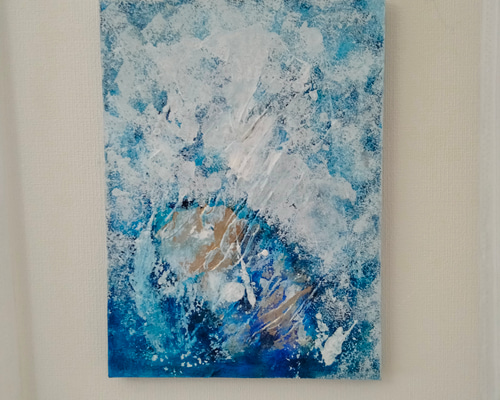 原画　現代アート　ハート　マルチカラー　モダン　グリーン　癒し　アートパネル　絵 原画 現代アート ハート マルチカラー モダン グリーン 癒し