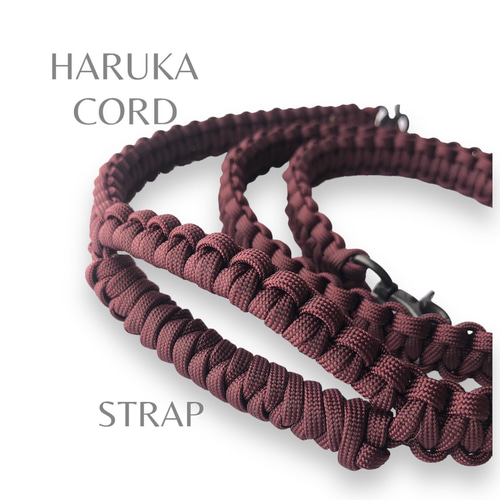 頑丈日本製金具スマホショルダーストラップ パラコード ストラップ付き