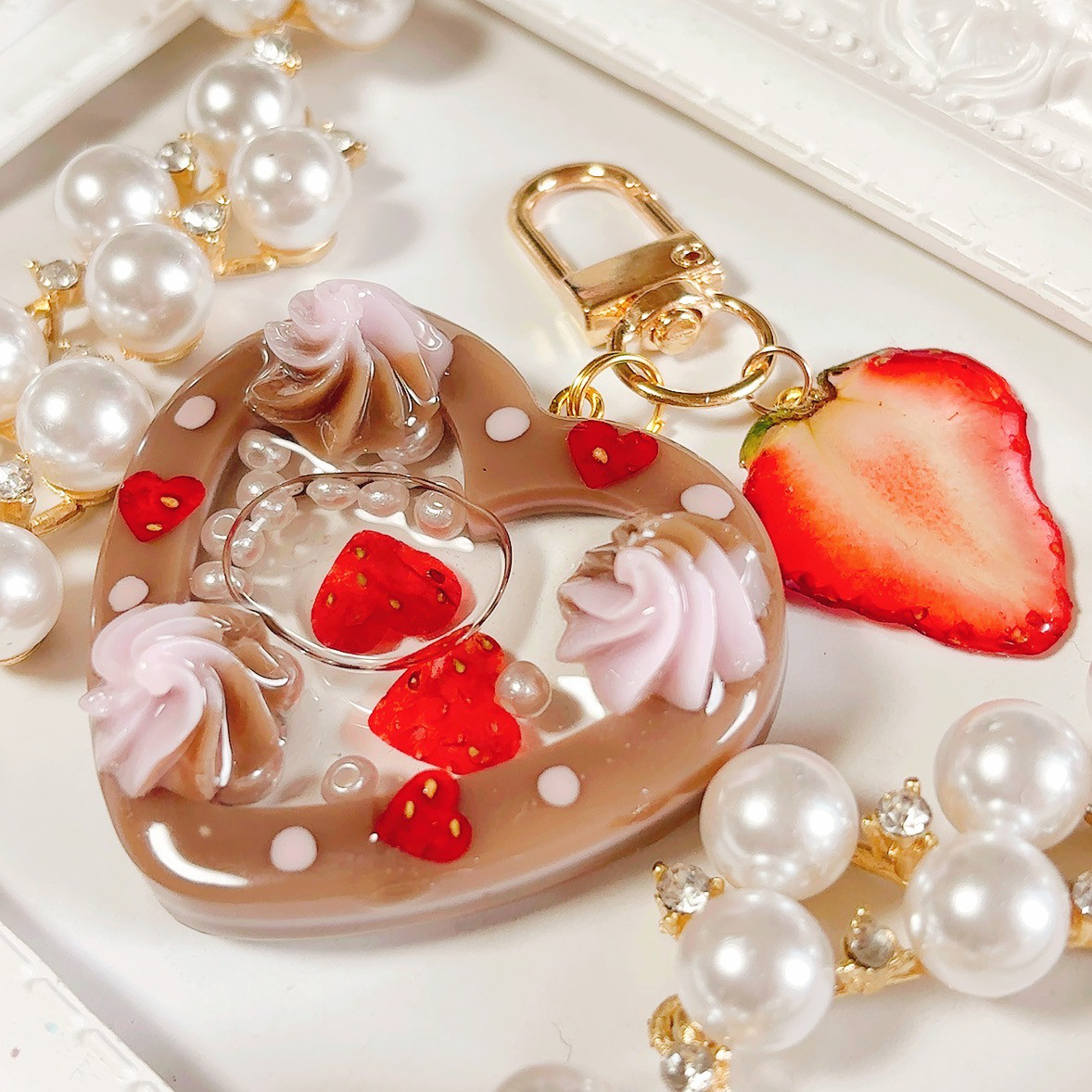 苺のショートケーキ◇ハートシェイカー バレンタイン 押し