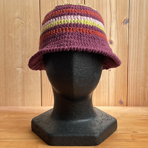 秋冬あったか毛糸】かぎ針編みのおしゃれバケットハット クラッシャー