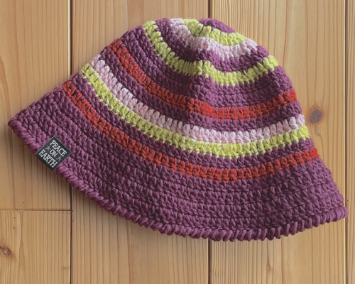 秋冬あったか毛糸】かぎ針編みのおしゃれバケットハット クラッシャー