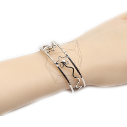 BRA-109-R【1個入り】バンドカフブレスレット,Band Cuff Bracelet 5枚目の画像