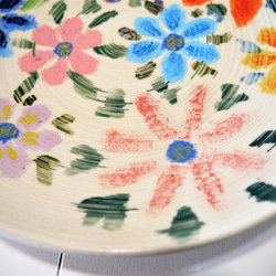 〈一点もの〉大皿・花文様 3枚目の画像