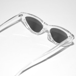 Cat Eye Clear Sunglass サングラス ホワイト 白 ストリート 6枚目の画像