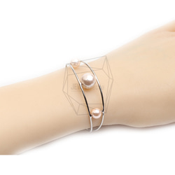 BRA-113-R【1個入り】バンドカフブレスレット,Band Cuff Bracelet 5枚目の画像