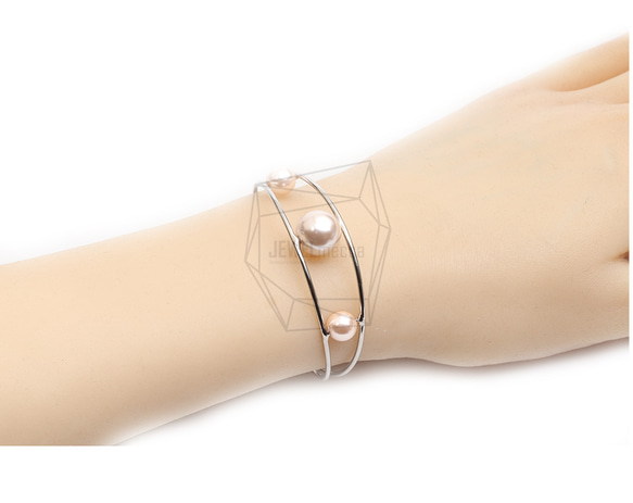 BRA-113-R【1個入り】バンドカフブレスレット,Band Cuff Bracelet 5枚目の画像