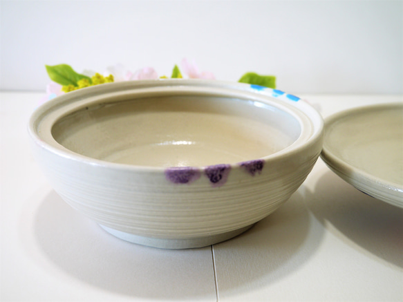 〈一点もの〉合子（蓋物）・花文様 9枚目の画像
