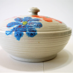 〈一点もの〉合子（蓋物）・花文様 10枚目の画像